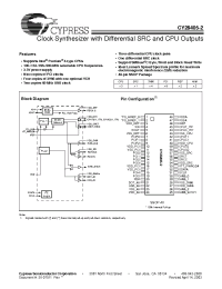 Datasheet CY28405OC-2 manufacturer Cypress