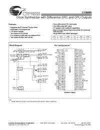 Datasheet CY28409 manufacturer Cypress