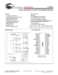 Datasheet CY28435OXC manufacturer Cypress