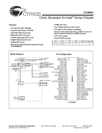 Datasheet CY28441 manufacturer Cypress