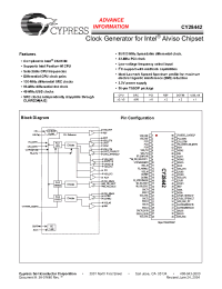 Datasheet CY28442 manufacturer Cypress