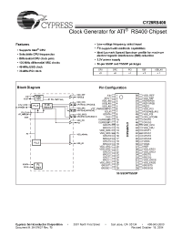 Datasheet CY28RS400OXCT manufacturer Cypress