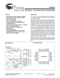 Datasheet CY29773 manufacturer Cypress