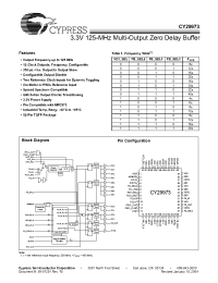 Datasheet CY29973 manufacturer Cypress