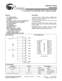 Datasheet CY2CC1810OC manufacturer Cypress