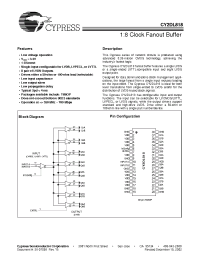 Datasheet CY2DL818 manufacturer Cypress
