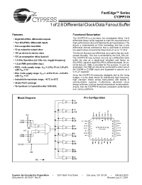Datasheet CY2PP318 manufacturer Cypress