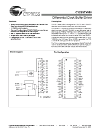 Datasheet CY2SSTV850OC manufacturer Cypress