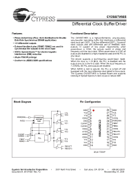 Datasheet CY2SSTV855 manufacturer Cypress