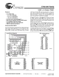 Datasheet CY62128VL-70ZAC manufacturer Cypress