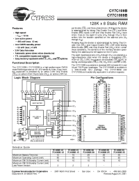 Datasheet CY7C109B-35VI manufacturer Cypress