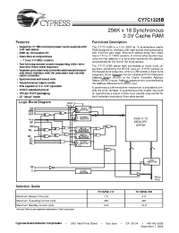 Datasheet CY7C1325B manufacturer Cypress