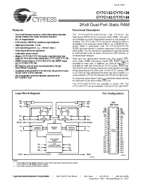 Datasheet CY7C136-55LMB manufacturer Cypress