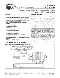 Datasheet CY7C1370DV25-167BGXC manufacturer Cypress