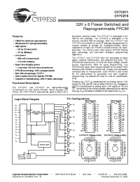 Datasheet CY7C271-35QMB manufacturer Cypress