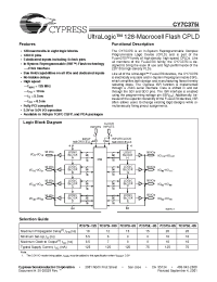 Datasheet CY7C375I-100C manufacturer Cypress
