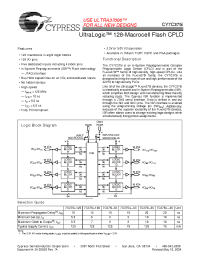 Datasheet CY7C375I-125AC manufacturer Cypress