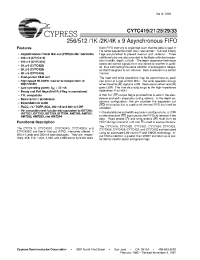 Datasheet CY7C425-10VC manufacturer Cypress