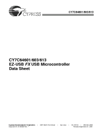 Datasheet CY7C64601 manufacturer Cypress