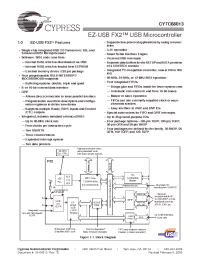 Datasheet CY7C68013-100AC manufacturer Cypress