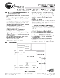 Datasheet CY7C68320-100AXC manufacturer Cypress