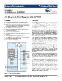 Datasheet CY8C9540-24PVXI manufacturer Cypress