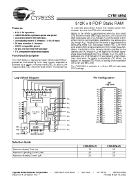 Datasheet CYM1465ALPD-70I manufacturer Cypress