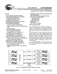 Datasheet CYP15G0402DX-BGI manufacturer Cypress