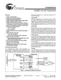 Datasheet CYS25G0101DX-ATC manufacturer Cypress