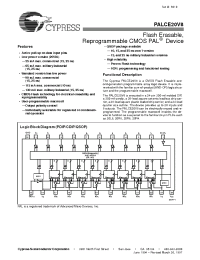Datasheet PAL20V8 manufacturer Cypress