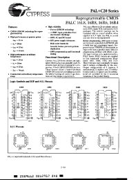 Datasheet PALC16R4-40LMB manufacturer Cypress