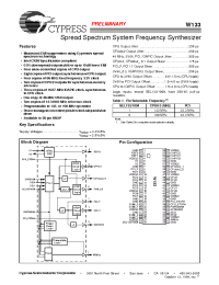 Datasheet W133 manufacturer Cypress