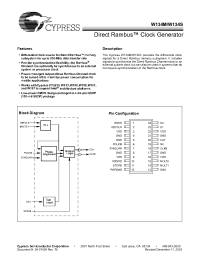 Datasheet W134SSQC manufacturer Cypress