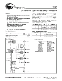 Datasheet W137 manufacturer Cypress