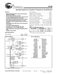 Datasheet W158 manufacturer Cypress