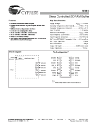 Datasheet W191HI manufacturer Cypress