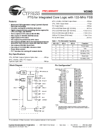 Datasheet W208D manufacturer Cypress