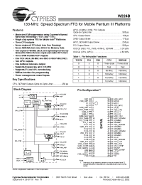 Datasheet W224BH manufacturer Cypress