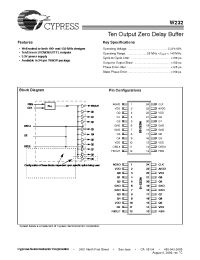 Datasheet W232-09X manufacturer Cypress
