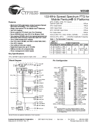 Datasheet W254BX manufacturer Cypress