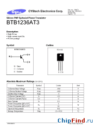 Datasheet BTB1236AT3 manufacturer Cystech