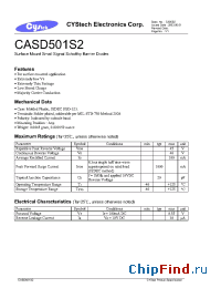 Datasheet CASD501S2 manufacturer Cystech