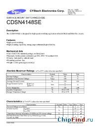 Datasheet CDSN4148SE manufacturer Cystech