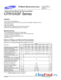 Datasheet CFR10XSF manufacturer Cystech