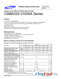 Datasheet CSMA320 manufacturer Cystech