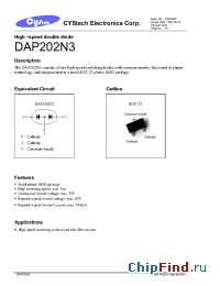 Datasheet DAP202N3 manufacturer Cystech