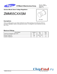 Datasheet ZMM55C11 manufacturer Cystech
