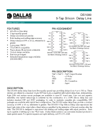 Datasheet DS1000-175 manufacturer Dallas