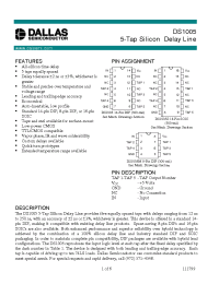 Datasheet DS1005-100 manufacturer Dallas