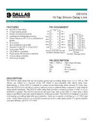 Datasheet DS1010-300 manufacturer Dallas
